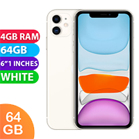 Apple iPhone 11 Australian Stock (64GB, White) - Grade (Excellent)