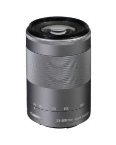 Canon EF-M 55-200mm f/4.5-6.3 IS STM Lens (Silver) - Brand New