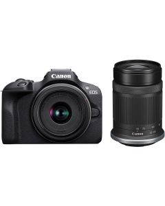 Canon EOS R100 Mirrorless Camera with 18-45mm and 55-210mm Lenses Kit With Adapter - Brand New