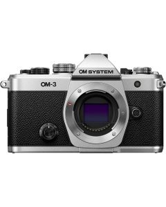 OM SYSTEM OM-3 Mirrorless Camera Body Only Silver - Brand New