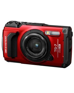 OM SYSTEM Tough TG-7 Digital Camera (Red) - Brand New