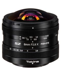 Tokina SZ 8mm f/2.8 Fisheye Lens for FUJIFILM X - Brand New