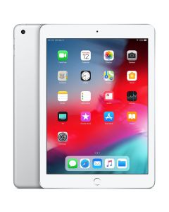 Apple iPad 6 Cellular 9.7" (128GB, Silver) - Excellent