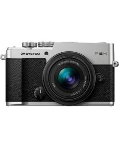 OM SYSTEM PEN Mirrorless Camera with 14-42mm III Lens (Silver) - Brand New