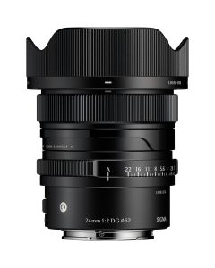 Sigma 24mm f/2 DG Contemporary Lens (Sony E, Black) - Brand New